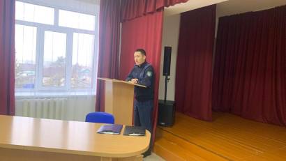 «Адал азамат» біртұтас тәрбие бағдарламасы аясында Кәсіптік бағдар беру мақсатында СҚО бойынша қылмыстық атқару жүйесі департаментінің Жамбыл ауданы пробация қызметінің инспекторы Есенгелді Олжас Нұртайұлы жоғары сынып оқушыларымен кездесу